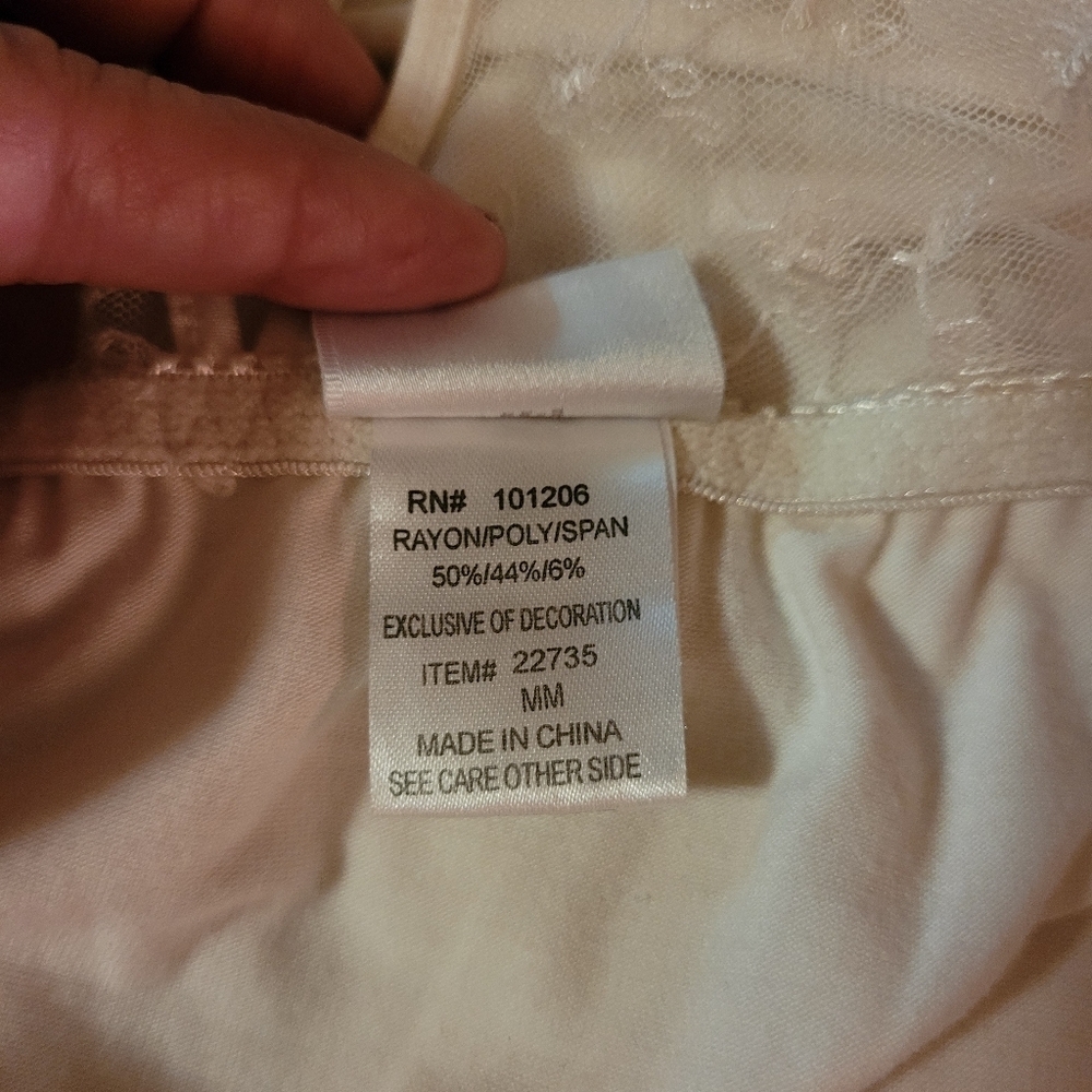 Soft Surroundings* Lacy Chemise Nightgown* White* Sz M - Picture 6 of 6
